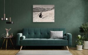Ski III on wood