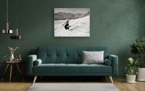 Ski III on wood